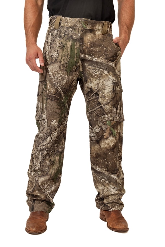 Men's All-Season Hunting Cargo Pants – APX Camo, Stretch Fabric, 6 Pockets, Sizes S–5XL