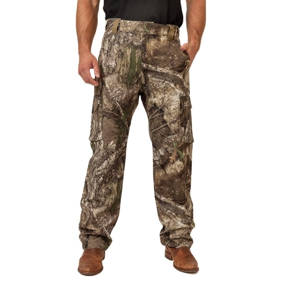 Realtree Men's All-Season Hunting Cargo Pants – APX Camo, Stretch Fabric, 6 Pockets, Sizes S–5XL