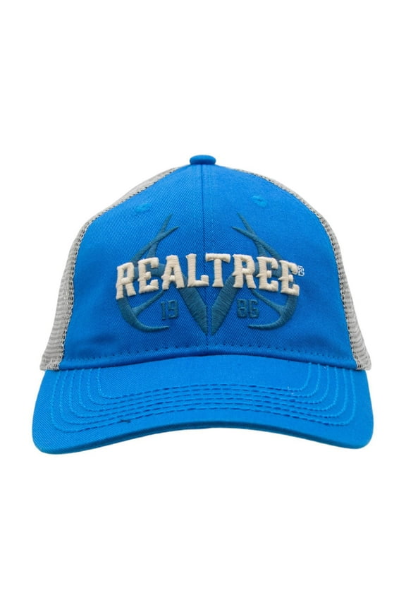 Mens Antler Logo Trucker Cap in Blue, One Size