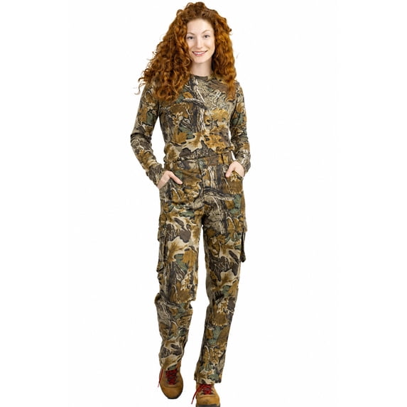 Realtree Classic Camo Hunting Bamboo Ulta Soft Long Sleeve Shirt for Men and Women, L