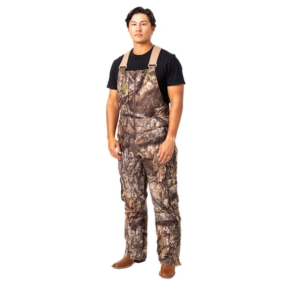 Realtree Men's Big Game Insulated Bibs - MAX-7 Camo for Extreme Hunting Comfort