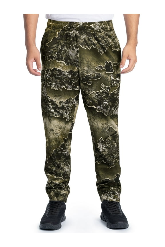 Realtree Men's Cargo Jogger Pants, Sizes S-3XL