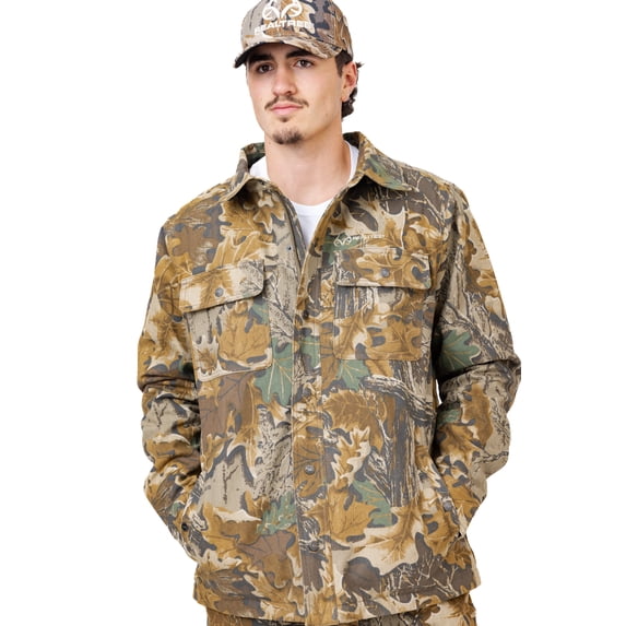 Realtree Men's Camo Farmhand Insulated Canvas Duck Work Hunting Jacket