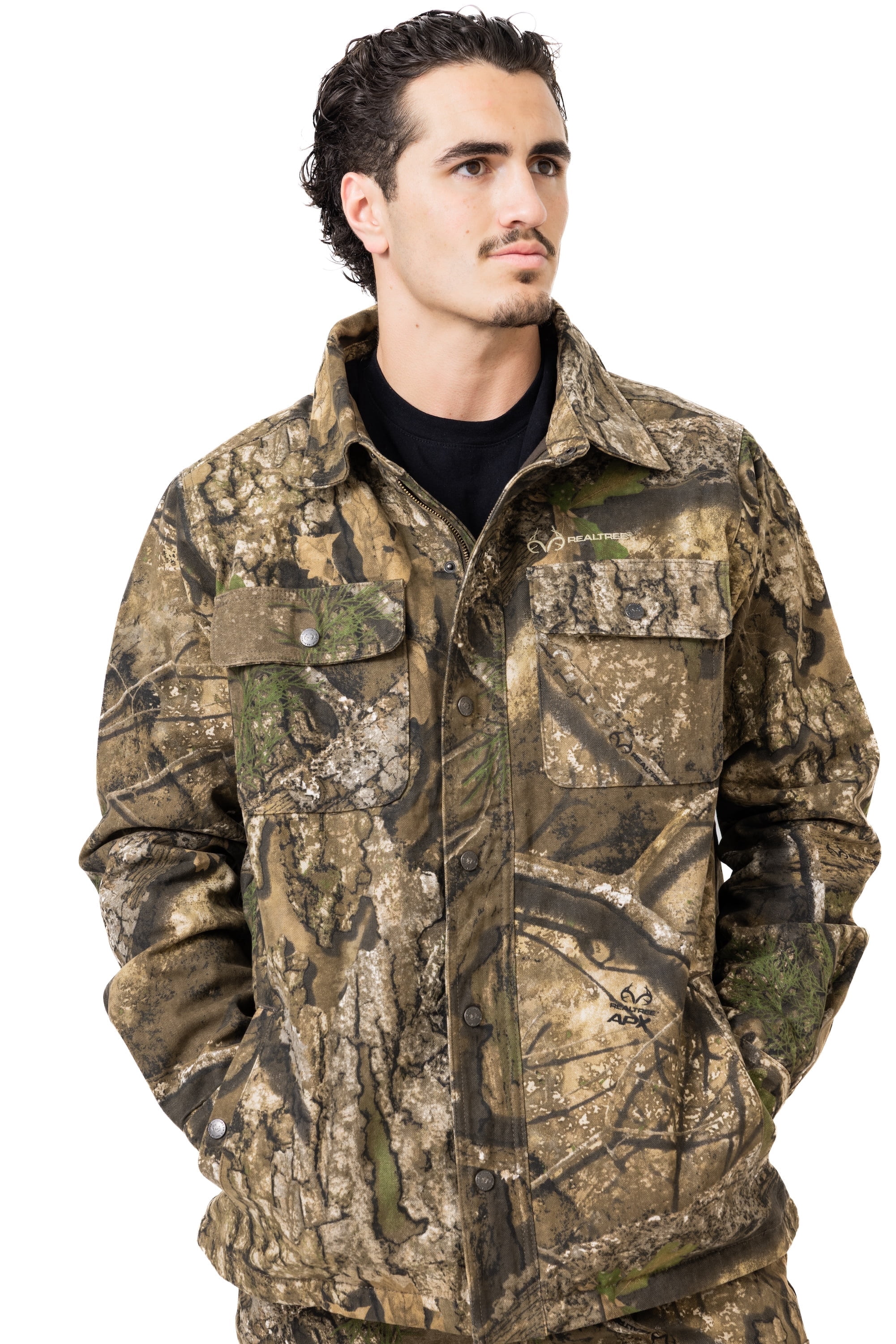 Realtree Men's Camo Farmhand Insulated Canvas Duck Work Hunting