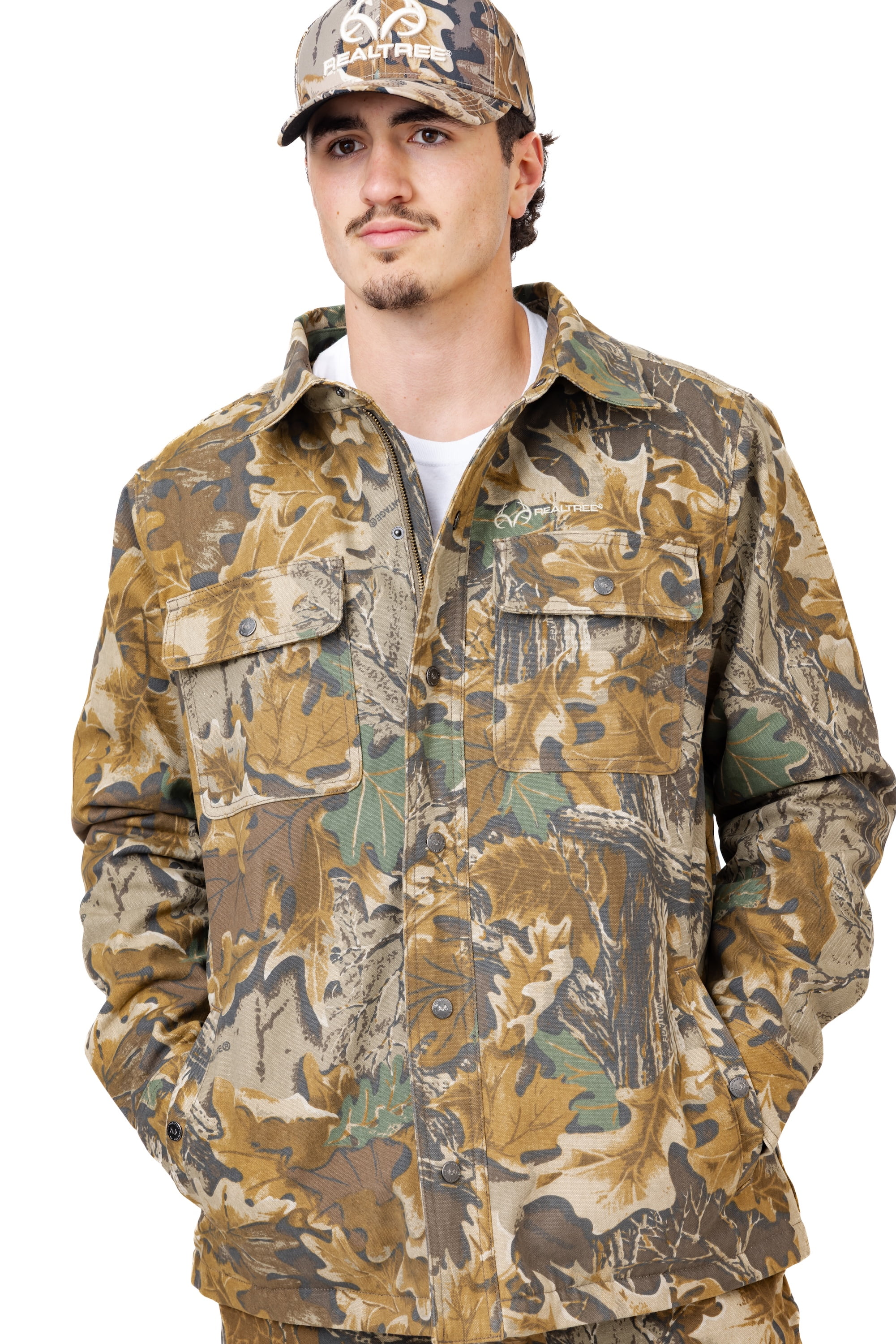 Realtree Men's Camo Farmhand Insulated Canvas Duck Work Hunting