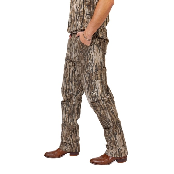 Realtree Men's Camo Farmhand Pants, Cotton Duck Canvas, Water-Resistant
