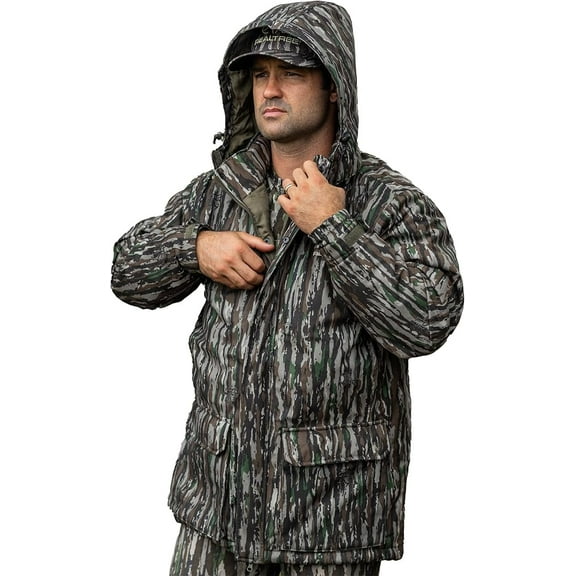Realtree Men’s Camo Waterproof Hunting Parka - Insulated Cold Weather Jacket with Scent Control Technology
