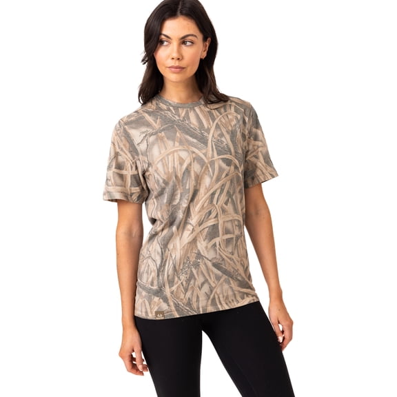 Realtree Camo Tri-Blend Short Sleeve Shirt – Lightweight & Soft, Outdoor & Hunting Apparel