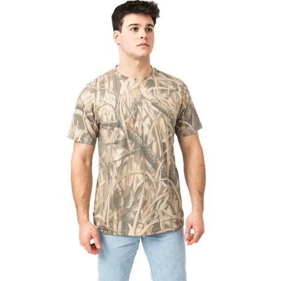 Realtree Camo Tri-Blend Short Sleeve Shirt – Lightweight & Soft, Outdoor & Hunting Apparel