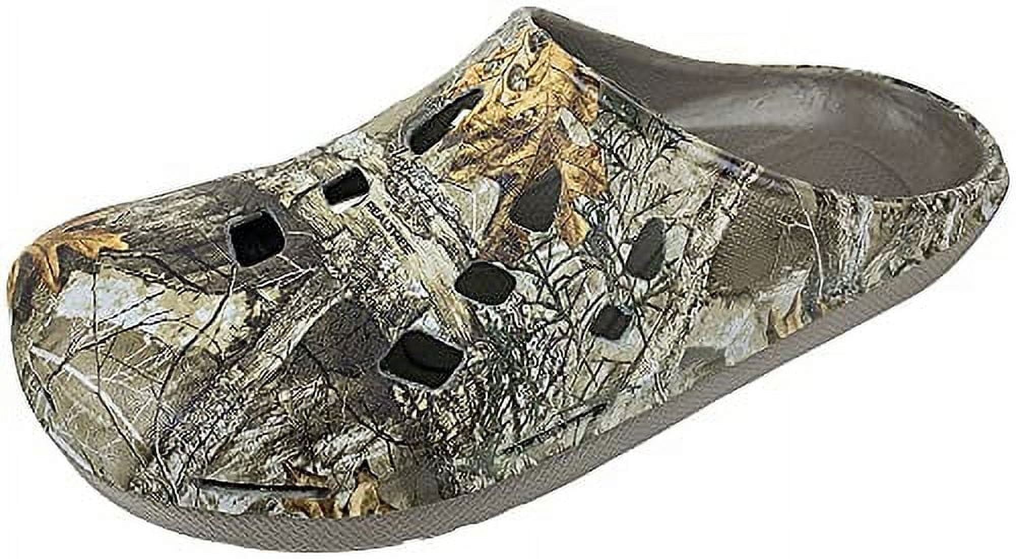 Realtree Men s Camouflage Clog Slip on Shoe Camo Print Clogs Indoor Outdoor Clogs Men s Size 8 to 13 Women s Size 10 to 15 Walmart