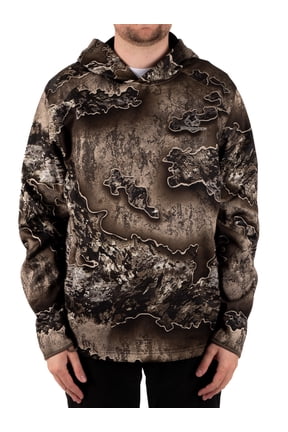 Men's Camouflage Hunting Performance Hoodie, Realtree Excape, XL