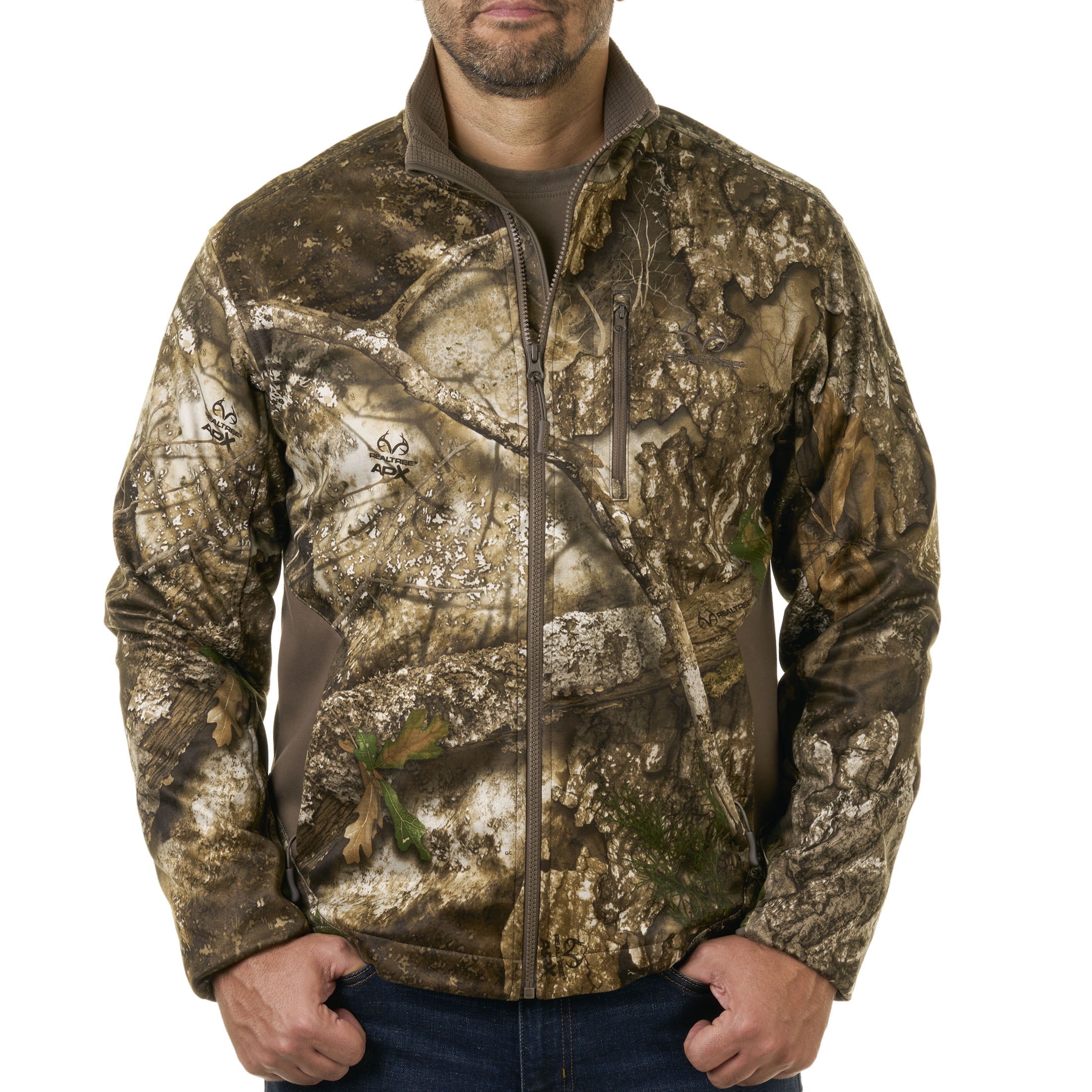 Realtree APX Men's Chill Cutter Softshell Hunting Jacket, Sizes S