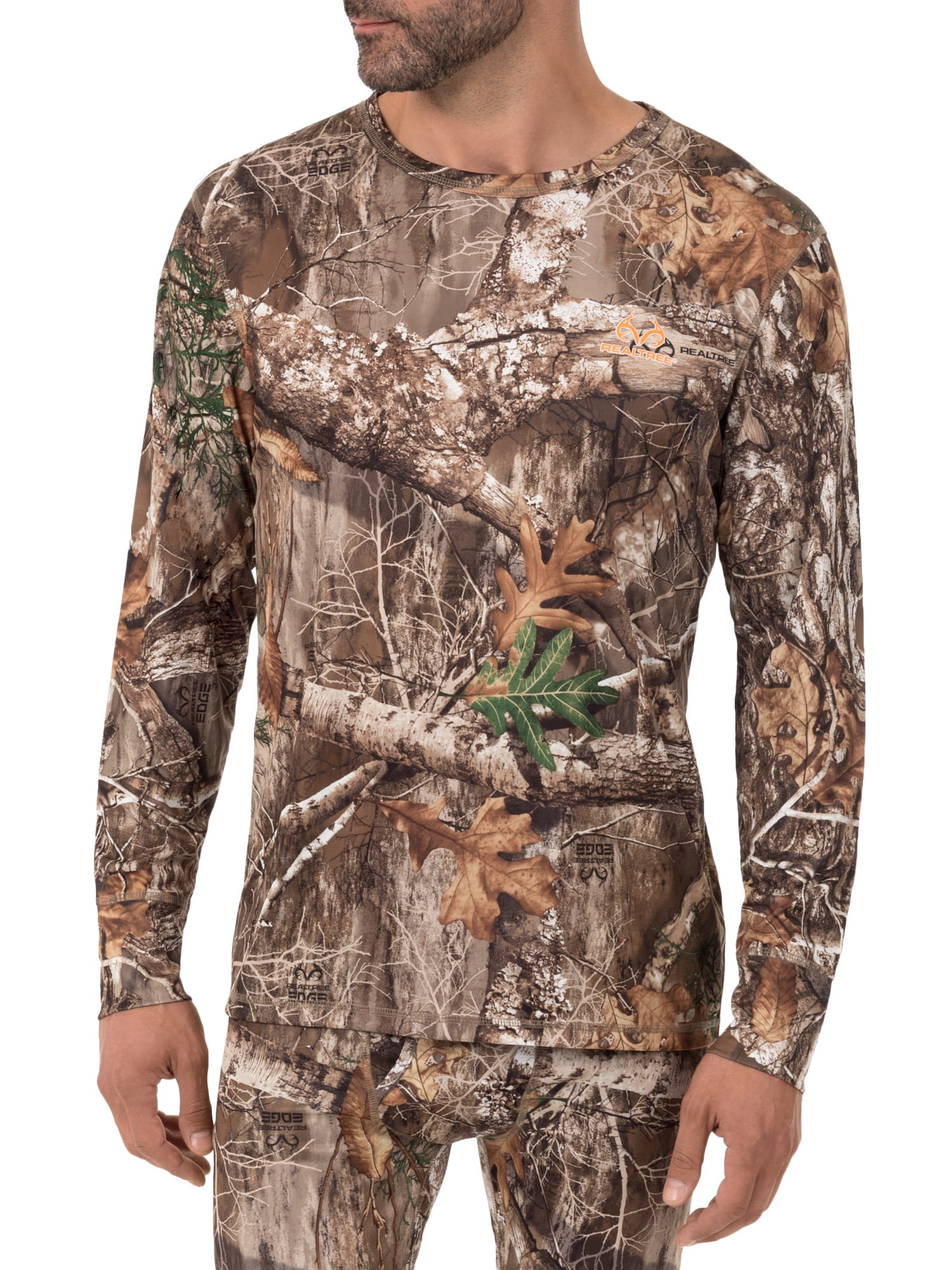 Realtree Men's Cotton Baselayer Thermal Underwear Top