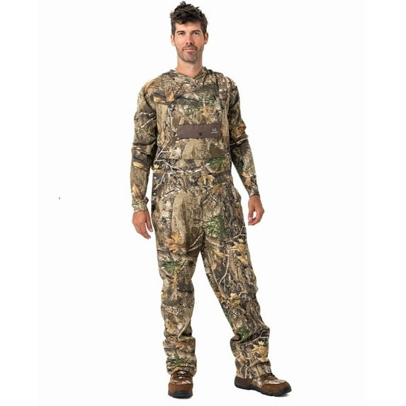 Realtree Men's EDGE Camo Hunting Cotton Bib Overall | Size XL