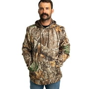 REALTREE Men's EDGE Camo Hunting Poly Hoodie – Lightweight, Breathable, and Durable Outdoor pullover Everyday Wear | Size S-4X