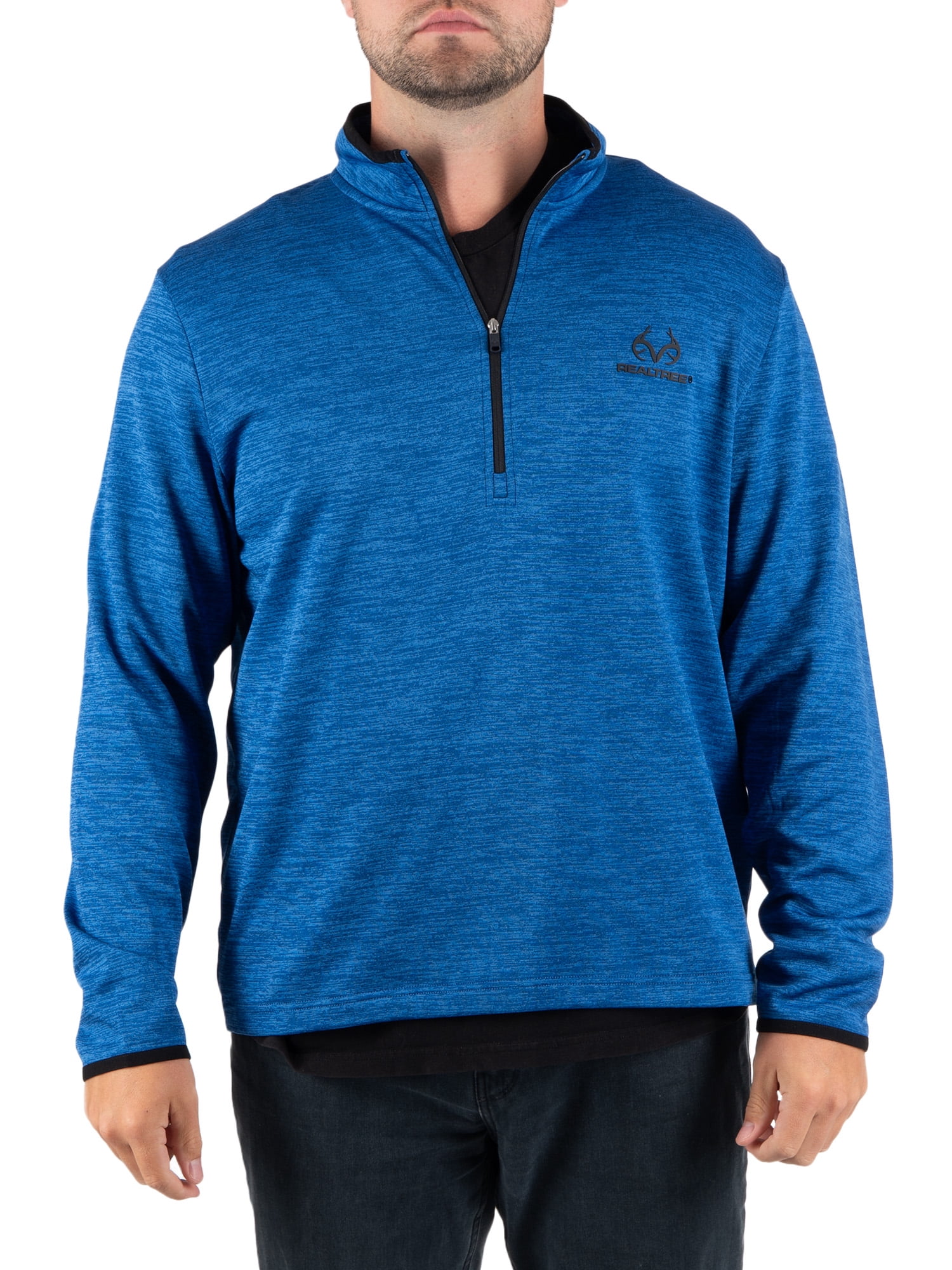 Realtree Men's Fleece Quarter Zip Pullover Sweatshirt, Sizes S-2XL