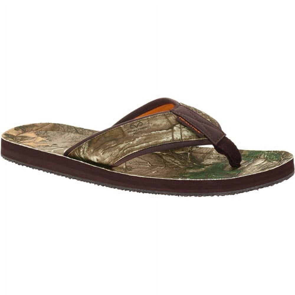 mens camouflage flip flops