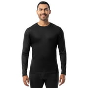 Realtree Men's Performance Base Layer Thermal Shirt, Black, M
