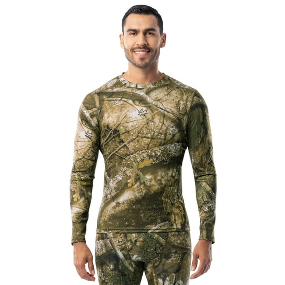 Realtree Men's Gridtech Performance Thermal Shirt, Realtree APX, M
