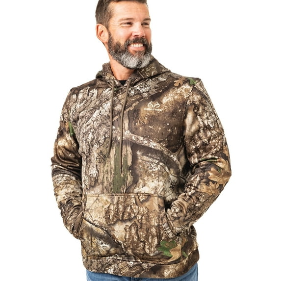 Realtree Men's APX Camo Hunting Hoodie - High Pile Pullover for Outerwear | Size S-4X
