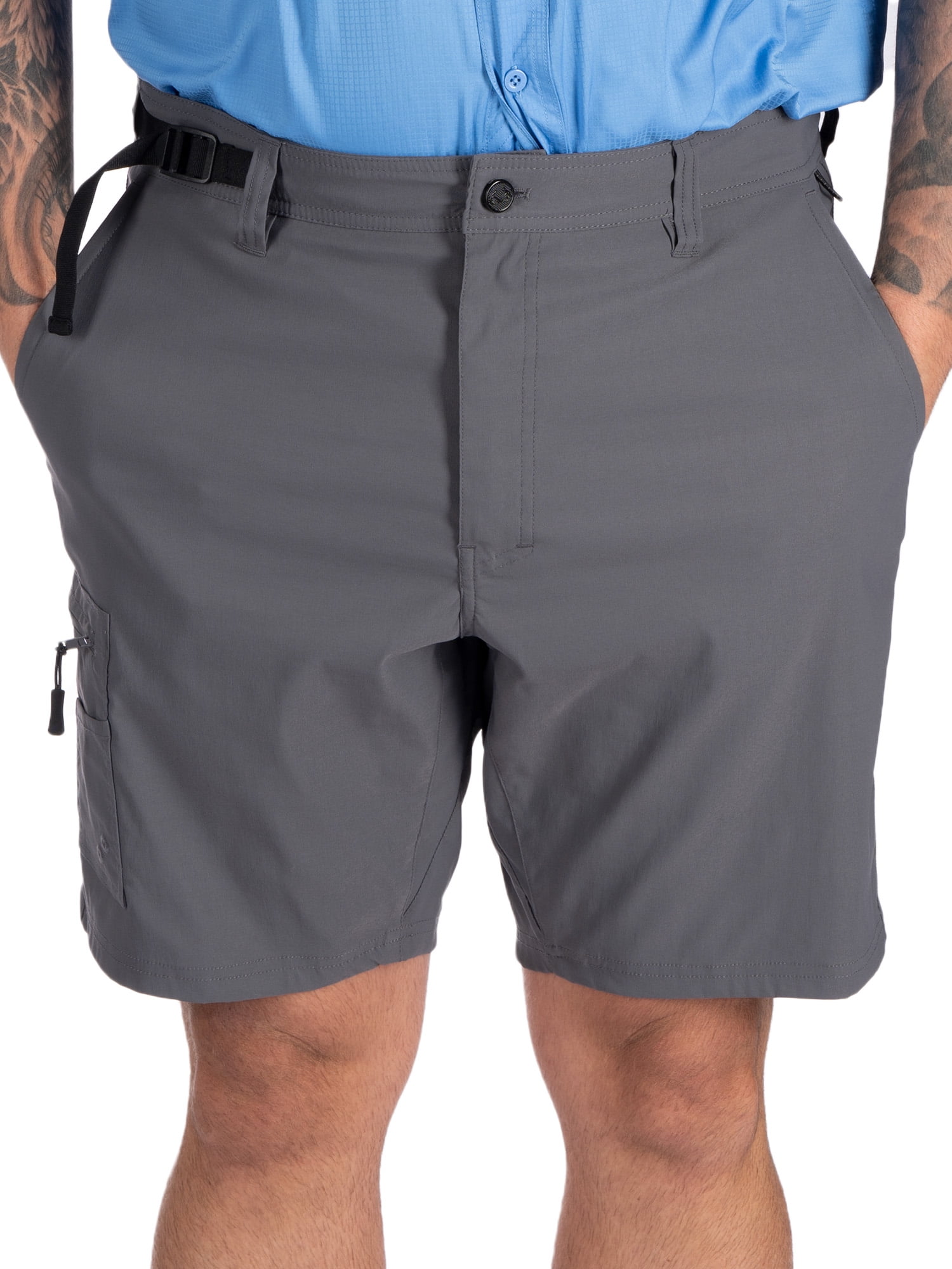 Realtree Men's Hybrid Fishing Shorts, Athletic Performance Short Pants in Charcoal, Sizes S-3xl, Size: Medium, Gray