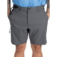thumbnail image 1 of Realtree Men's Hybrid Fishing Shorts, Athletic Performance Short Pants in Charcoal, Sizes S-3XL, 1 of 8