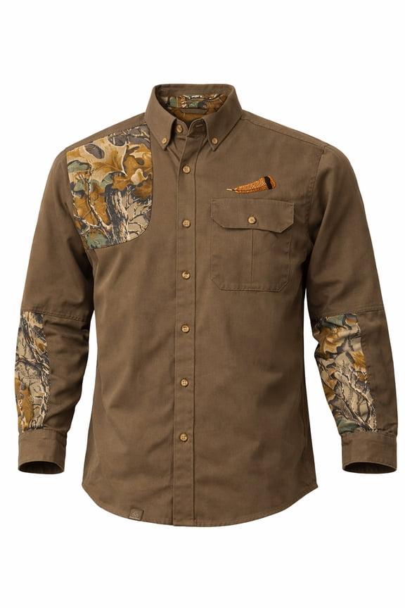 Men's Icon Cotton Shooting Shirt, Button-Down Hunting Field Shirt Size S-5X