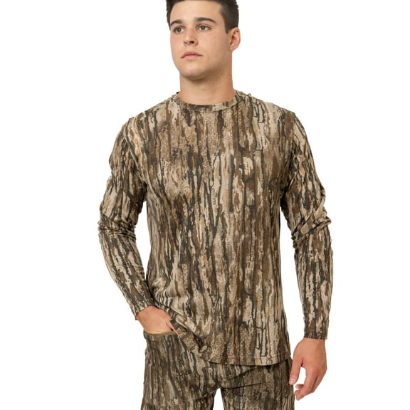 Realtree Men's Legacy Camo Shirt Long Sleeve Lightweight for Hunting, Fishing, Running, Hiking, or Camping