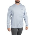 thumbnail image 1 of Realtree Men's Long Sleeve Fishing Hoodie, Performance Hooded Tee Shirt in Zen Blue, Sizes S-3XL, 1 of 9