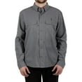 thumbnail image 1 of Realtree Men's Long Sleeve Guide Shirt, Performance Fishing Button Up Top in Foghorn Gray, Sizes S-3XL, 1 of 9