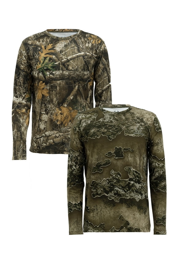 Men's Long Sleeve Performance Camo Tee 2-Pack Bundle