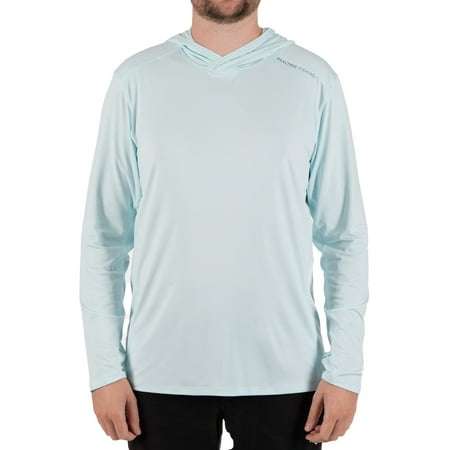 Realtree Men's Long Sleeve Performance Fishing Hoodie, Ice Caps, 3XL