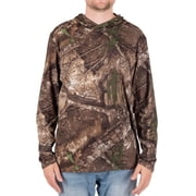 Realtree Mens Long Sleeve Performance Fishing Hoodie, L