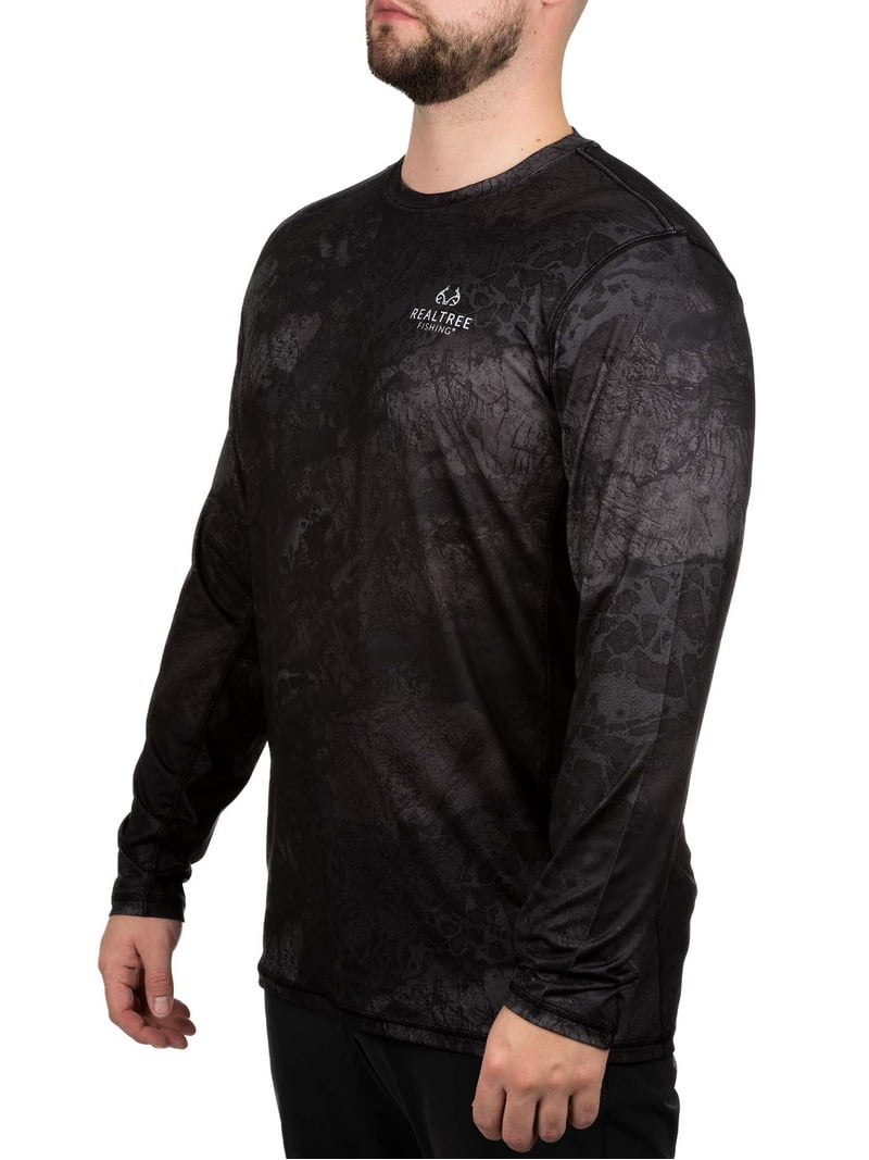 Realtree men's Long Sleeve Fishing Tee - UPF 30+ Protection