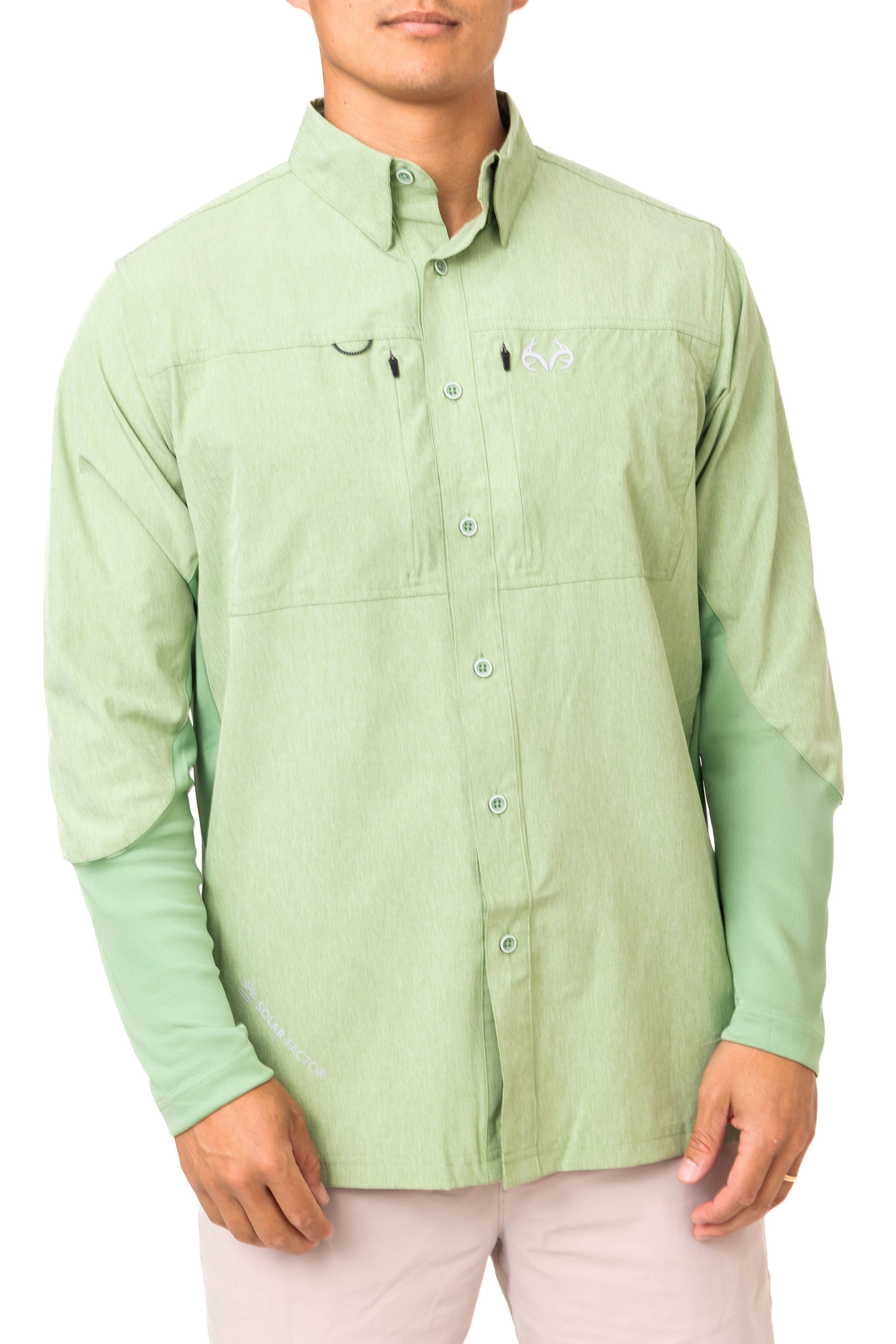 Realtree Men's Long Sleeve Performance Tech Vented UPF 50+ Fishing