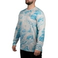 thumbnail image 1 of Realtree Men's Long Sleeve Reversible Crew Neck Fishing Tee Aspect Crystal Blue, L, 1 of 4