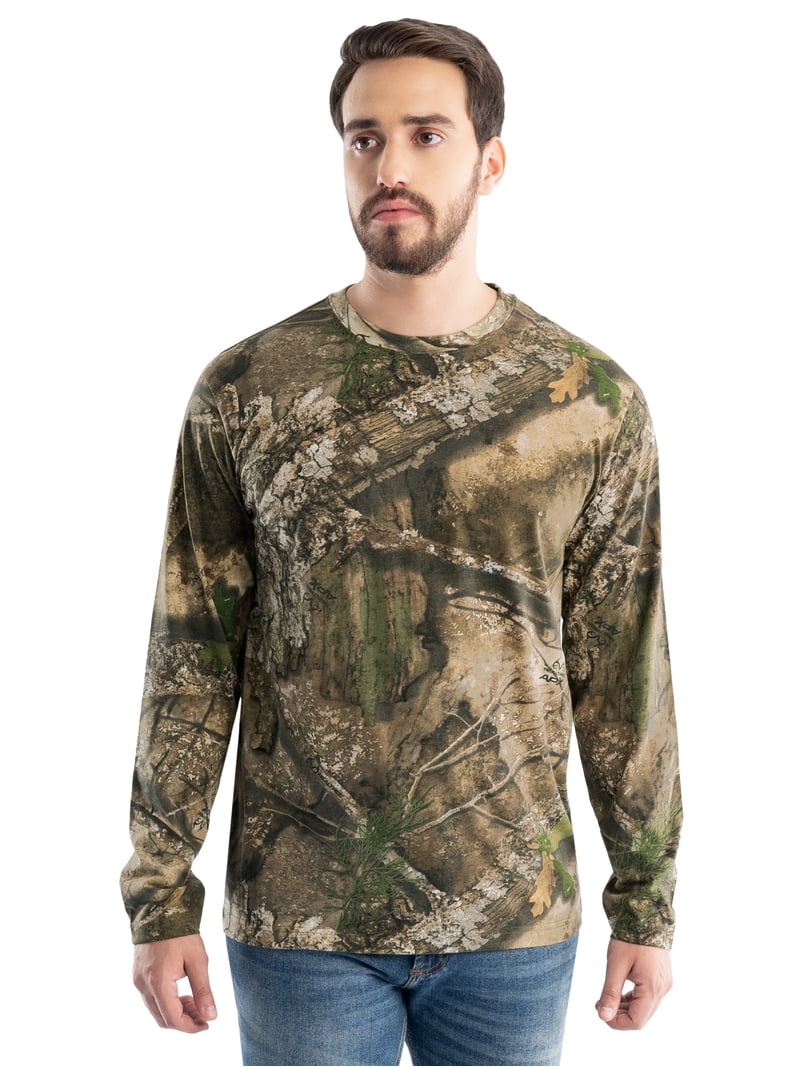 Realtree Men's Long Sleeve Scent Control Hunting Camouflage T