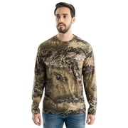 Realtree Men's Long Sleeve Scent Control Hunting Camouflage T-Shirt, size S-3XL