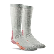 Realtree® Men's Merino Wool Heavy Weight Crew Sock (Granite, Size L)