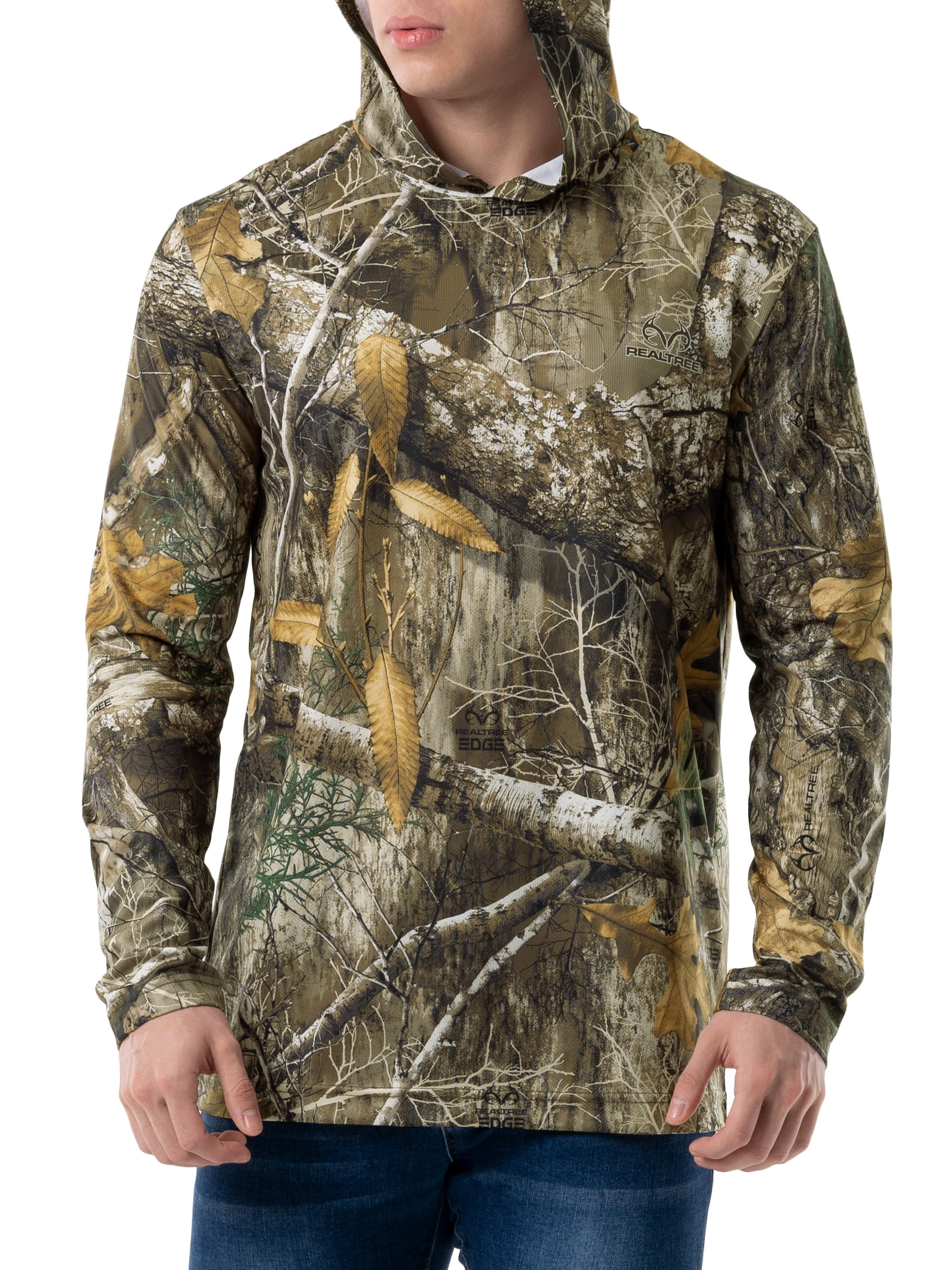 Men's Camo Hunting Performance Hoodie Pullover Sweatshirt by