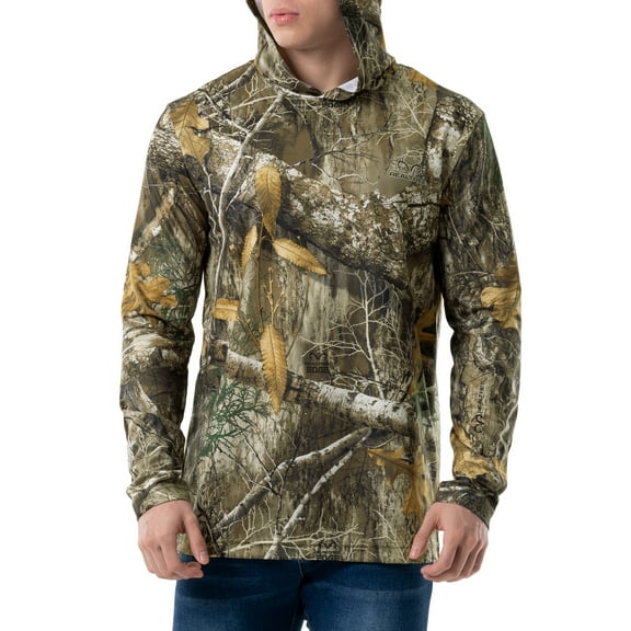 Realtree Men's Performance Hooded Camo Tee