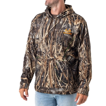 Realtree Long Sleeve MAX-7 Camo, Lightweight Performance Hoodie (Men's)