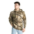 thumbnail image 1 of Realtree Men’s Poly Cotton Hoodie Sweatshirt, APX Camo, Soft Midweight, Size S - 5XL, 1 of 9