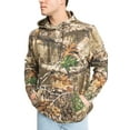 thumbnail image 1 of Realtree Men’s Poly Cotton Hoodie Sweatshirt, EDGE Camo, Soft Midweight Pullover with Adjustable Hood, Front Pouch Pocket | Size L, 1 of 9