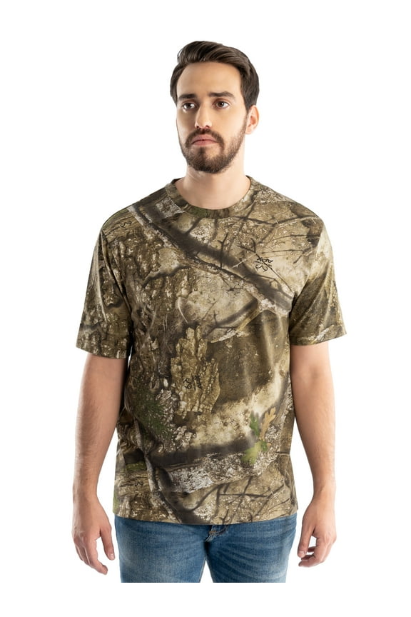 Men's Short Sleeve Scent Control Hunting Camouflage T-Shirt, size S-3XL