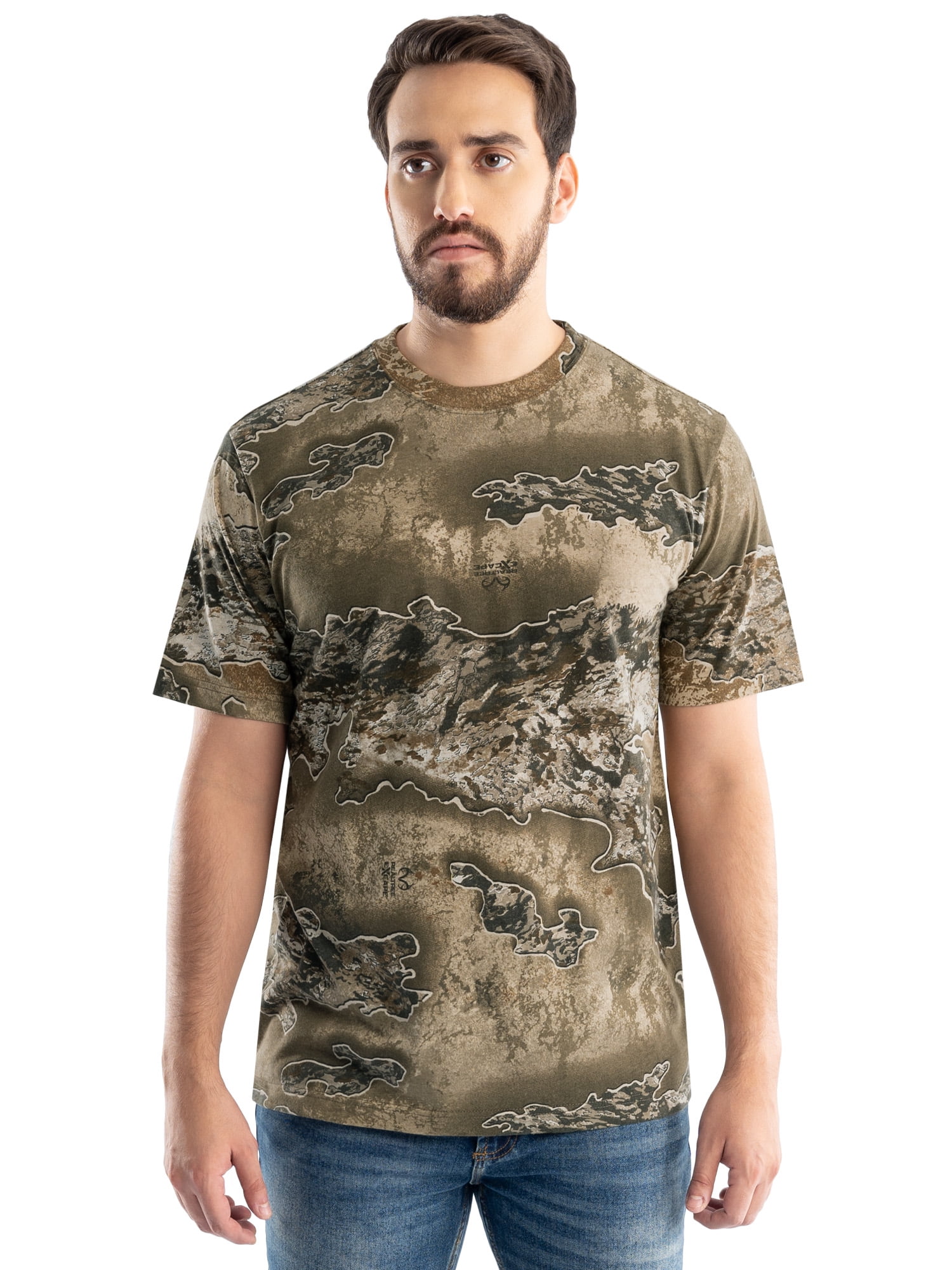 Realtree Men's Short Sleeve Scent Control Hunting Camouflage T-Shirt, Realtree Excape, S
