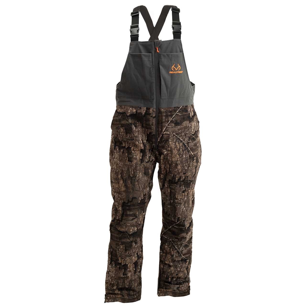 Realtree Men's Timber Camo Pro Staff Insulated Waterproof Hunting Bib  Overalls