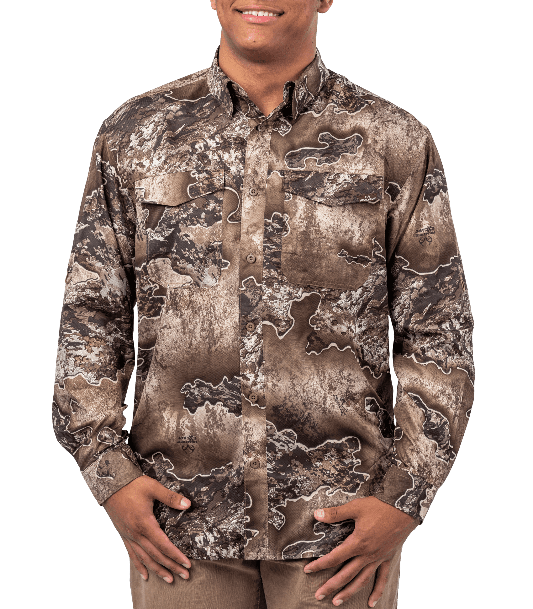 Realtree Men's Long Sleeve Hunting Shirts, Multicolor