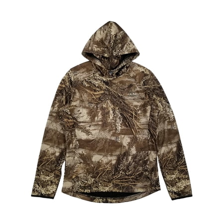 Realtree Mens Max-1 XT Camouflage Pullover Tech Hoodie with Face Gaiter Medium