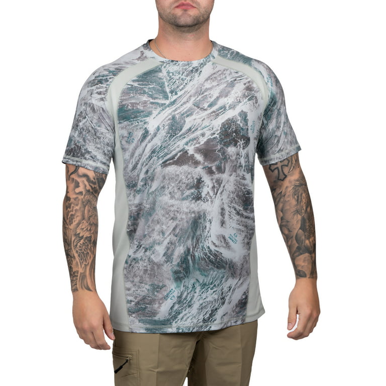 Realtree Mens Short Sleeve Jersey Recycled Polyester UPF Scent